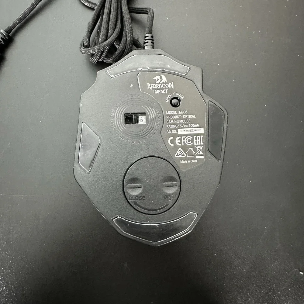 Redragon M908 Impact RGB MMO Wired Gaming Mouse 12400 DPI 18 Macro Buttons